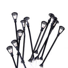 20pcs Model Garden Lamps HO Scale 1:100 Black Model Layout Single Head Garden Lights Lamppost Landscape Light Model 2024 - buy cheap