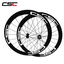 CSC U Forma 700C 50 carbono cheio mm R13 25mm largura rodas clincher com Powerway hub sapim cx ray cn 424 raios 2024 - compre barato
