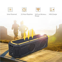 Solar Power Bluetooth Speaker Portable Wireless Bluetooth Speaker Dual Driver Speakers with Mic Superior Stereo Sound with Bass 2024 - buy cheap