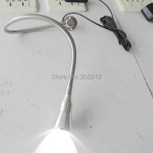 3W LED con enchufe LED de cuello de cisne Lámpara de lectura de cabecera 2024 - compra barato