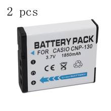 WHCYonline 2 pieces 1850mAh NP-130 CNP-130 NP 130 CNP130 NP130 Camera Battery For Casio EX-ZR1000 100 200 300 1200 H35 2024 - buy cheap