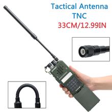 72 CM Dobrável Tático CS Antena SMA-Masculino Dual Band VHF UHF 144/430 Mhz para Yaesu TYT wouxun MD-380 KG-UV8D 9D Plus Walkie Talki 2024 - compre barato