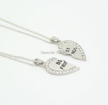 2014 new style broken heart 2 parts pendant necklace   best friend necklace Wholesale Jewelry !! 2024 - buy cheap