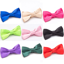 Детский галстук-бабочка, классический галстук-бабочка для мальчиков и девочек, модные аксессуары для малышей, однотонный зеленый, красный, ... 2024 - купить недорого