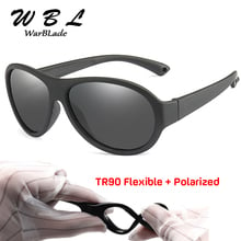 Óculos de sol infantil polarizado, oval de silicone uv400 para meninos e meninas, espelhado para bebês tr90 warblade 2024 - compre barato