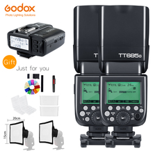 Godox-cámara Flash Speedlite 2x TT685O + X1T-O 2,4G HSS 1/8000s TTL II GN60 para Lumix/Olympus + Kit de regalo 2024 - compra barato