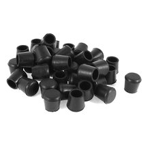 COFA 40 Pcs Black Rubber Chair Table Feet Pipe Tube Tubing End Caps 14mm 2024 - buy cheap