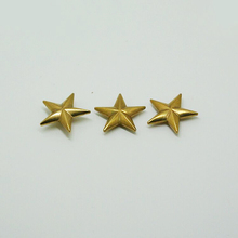 Botón de remache de material DE LATÓN sólido de cinco puntas, diseño de pentagrama de estrella, con tornillos, para manualidades de billetera de cuero 2024 - compra barato