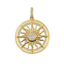 Gold & Silver Color CZ Sun Pendants For Women Girl,2019 Spring New Glam 925 Sterling Silver Fashion Jewelry Gift Fit Necklaces 2024 - buy cheap