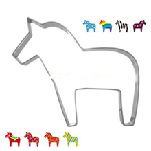 New 1PC/Lot Zabra Cookie Cutter Stainless Steel Animal Series Horse Mould Fruit Chocolate Biscuit Cupcake Kitchen Cooking Tools 2024 - buy cheap