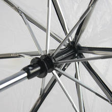 Полностью автоматическая сладкий прозрачный зонт новый прозрачный складные зонты три-складной солнечный и дождливый зонтик best подарок 2024 - купить недорого