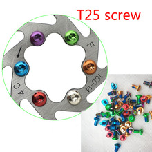 12PCS Colorful Bicycle Disc Brake Rotor Torx Bolts T25 M5x8mm MTB Bike Alloy Steel Disc Brake Rotor Fixing Screws 2024 - buy cheap