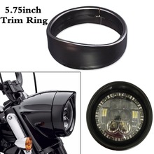 Anel de guarnição para farol de motocicleta, anel decorativo de farol preto de 5.75 "para motor 5.75 tamanhos 5.75/street 750 2024 - compre barato
