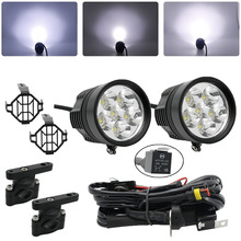 Conjunto de luces LED antiniebla auxiliares para motocicleta, lámpara de conducción de seguridad para BMW R1200GS, ADV, F800GS, R1100GS 2024 - compra barato