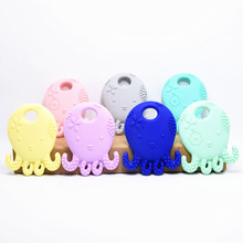 20 PCS Baby Teethers Silicone Octopus Shape Teething Baby Toys Food Grade Teether Teething Baby Dental Care Octopus Teethers 2024 - buy cheap