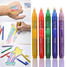 Sipa-rotulador fluorescente de brillo de Color para niños, pintura corporal, diseño de ilustración, cualquier dibujo artesanal, 5 uds. 2024 - compra barato