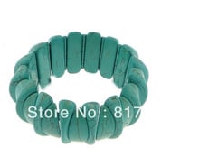 5pcs New Arrival Special Style Stone Howlite Bracelet elasticity Strench Bracelet Woman Party 2024 - buy cheap