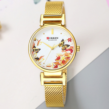 CURREN-Reloj de acero inoxidable para mujer, pulsera de cuarzo de marca superior a la moda, bayan kol saati 9053, hermoso regalo para mujer 2024 - compra barato