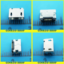 Conector Micro USB para teléfono móvil, tableta y PC, 5P, 5 pines, tipo AB, Sin borde, cuadrado, 50 unids/lote 2024 - compra barato
