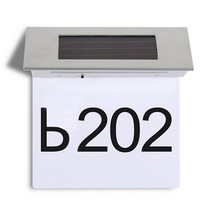 4 LED Solar Door Lamp House Number Address Sign Doorplate Outdoor House Indicating Lights Decorative Plaque Door 2024 - buy cheap