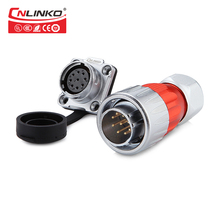 CNLINKO Good Quality Metal Material DH-20 Series Cable Gland Company Plug Socket M20 IP67 Waterproof Connector 9 Pin for Signal 2024 - buy cheap