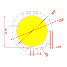 Manufacture 1pcs 5pcs 10pcs Power cob led 60mm round chip Light Source 20W 2000lm COB Warn Nature White for downlight 2024 - buy cheap