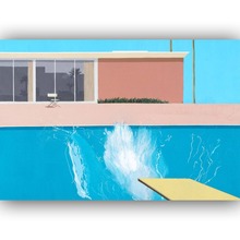 New David Hockney A Bigger Splash Artist-Silk Art Poster Wall Sticker Decoration Gift 2024 - buy cheap