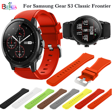 Watchbands 22mm Sport Silicone Strap Band For Samsung Gear S3 Classic Frontier Replacement Band For Huami Amazfit Stratos 2/2S 2024 - buy cheap