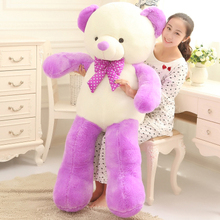 Encantador diseño de pajarita oso de peluche de juguete de peluche suave abrazo almohada 160 cm, regalo de Navidad x207 2024 - compra barato