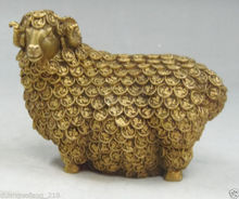Chinese Hand-Carved Ornaments Large Copper Brass Statue Gold Sheep Garden Decoration 100% real Brass Bronze 2024 - buy cheap