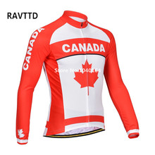 Canada Winter thermal cycling jersey Ropa Ciclismo Men Bike Winter Cycling Clothing Bicycle MTB Bike Clothing 2024 - buy cheap