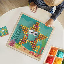 Умная 3D-Головоломка с деревянным ящиком для хранения, 240 шт., настольная мозаика, Детские обучающие игрушки «сделай сам» 2024 - купить недорого