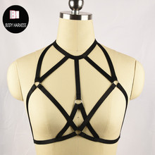 Womem Bondage Lingerie Harness Body Cage Gothic Handmade Body Harness Bra Harajuku Gothic Sexy Cage Bra 2024 - buy cheap