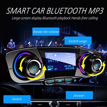 Reproductor MP3 SRUIK transmisor FM con Bluetooth para coche, Kit de manos libres para coche, adaptador de Radio de Audio inalámbrico con doble puerto USB 5V 2.1A USB 2024 - compra barato