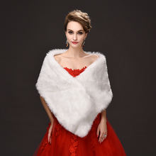 Hot Sell Winter Bridal  Wraps Faux Fur Wedding Cloaks  Winter Wraps Coat  Bridal  Women Wedding Coat Accessories EE7744 2024 - buy cheap