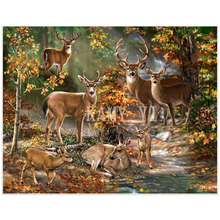 5d Diamond Painting Full square/round Deers Scenery Mosaic DIY Diamond Painting Animals Cross Stitch Embroidery Home Decor Gift 2024 - buy cheap