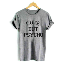 Милая женская футболка с принтом, хлопковая Повседневная забавная Футболка для леди, топ для девочек, хипстерская футболка Tumblr, Прямая поставка, женская футболка, милая, но психоделическая 2024 - купить недорого