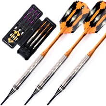 CUESOUL Professional 16g 85% Tungsten Soft Tip Darts with Orange & Purple Aluminum Shafts 2024 - buy cheap