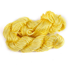 Hot 1mm Decorative Rope Macrame Nylon Knot Cords Thread for DIY Bracelets Jewelry Making 2024 - buy cheap