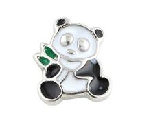 20 pçs/lote Panda DIY liga medalhão flutuante encantos Fit para viver memória magnética medalhão 2024 - compre barato