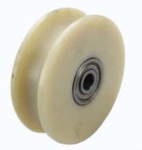 U / V Groove Wheel D:80mm (3inch) D:100mm (4inch) U / V Groove Nylon Mute Sliding Door Pulley Door Bearing Steel Rail Wheels 2024 - buy cheap