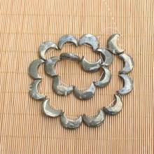 Natural Pyrite 15x20mm Moon shape beads 15inch,For DIY Jewelry Making !We provide mixed wholesale for all items! 2024 - buy cheap