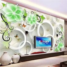 wellyu  wall papers home decor Custom wallpaper Fantasy flower 3D TV background wall papel pintado pared papel de parede 2024 - buy cheap