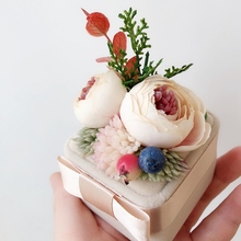 Soporte de caja de anillo de boda de terciopelo Original, caja para guardar anillos, regalo de San Valentín 2024 - compra barato