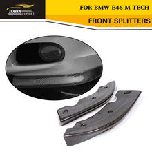 M-TECH Carbon Fiber Car Side Aprons Auto Splitters Flap Cupwings For BMW E46 M Sport Bumper 2000-2004 2024 - buy cheap