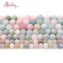 4,6,8,10mm Frosted Round Multicolor Beryls Beads Natural Stone Beads For DIY Necklace Bracelat Jewelry Making 15" Free Shipping 2024 - buy cheap