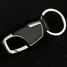 Car-Styling Metal Key Ring Cowhide KeyChain For Opel Zafira Astra VAUXHALL MOKKA Insignia Vectra Antara 2024 - buy cheap