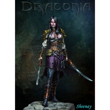 1/24  Sheenay Two Sword Resin kit Figure GK Movie game role Uncoated No colour 2024 - buy cheap