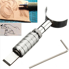 Lâmina de couro giratória para arte, faça você mesmo, ferramenta de corte em couro, conjunto de ferramentas ajustável feito à mão, faca rotativa, ferramentas de couro 2024 - compre barato