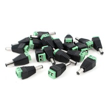1000 pcs 5.5mm x 2.1mm male DC Power Female Plug Jack Adapter Connector Plug for CCTV LED Strip Light 2024 - buy cheap